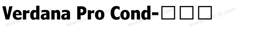 Verdana Pro Cond字体转换